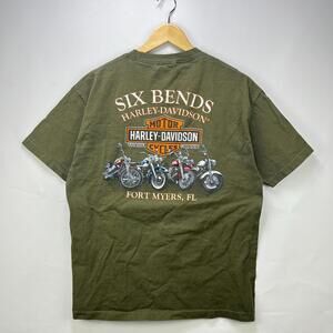 Vintage Harley Davidson Florida Motorcycle T-shirt Large